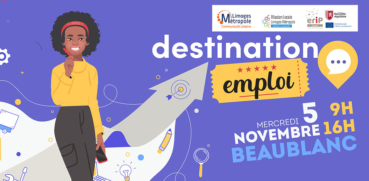 Destination emploi 2025 à Beaublanc site internet Limoges Métropole