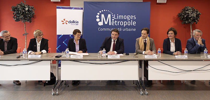 Signature du marché global de performance avec Dalkia pour les réseaux de chaleur de Couzeix, Condat-sur-Vienne et Panazol