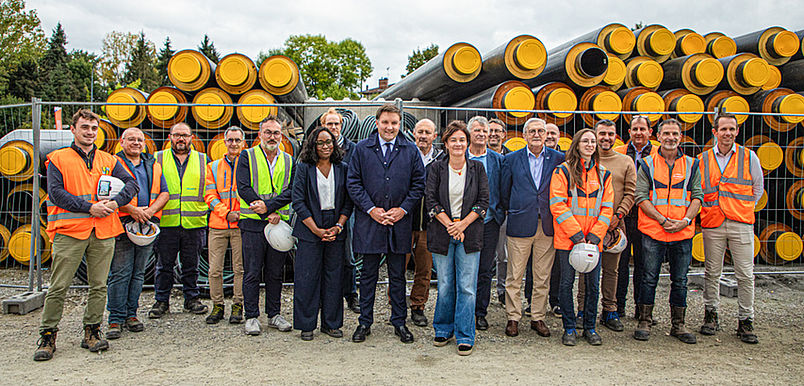 Visite de chantier réseau de chaleur limoges métropole octobre 2025